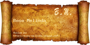 Bese Melinda névjegykártya